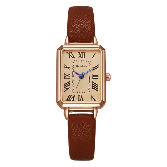 Luxury Vintage Roman Quartz Watch for Women – Elegant & Timeless Design